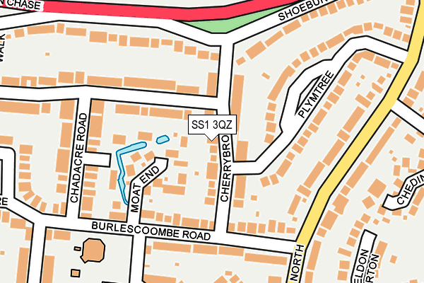 SS1 3QZ map - OS OpenMap – Local (Ordnance Survey) SS1 3QZ map - OS OpenMap – Local (Ordnance Survey)