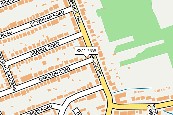 SS11 7NW map - OS OpenMap – Local (Ordnance Survey) SS11 7NW map - OS OpenMap – Local (Ordnance Survey)
