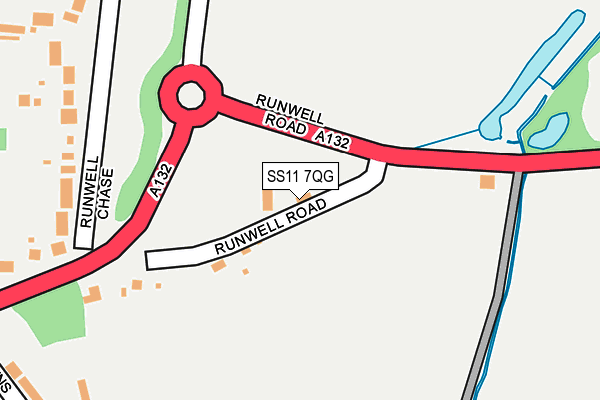 SS11 7QG map - OS OpenMap – Local (Ordnance Survey) SS11 7QG map - OS OpenMap – Local (Ordnance Survey)
