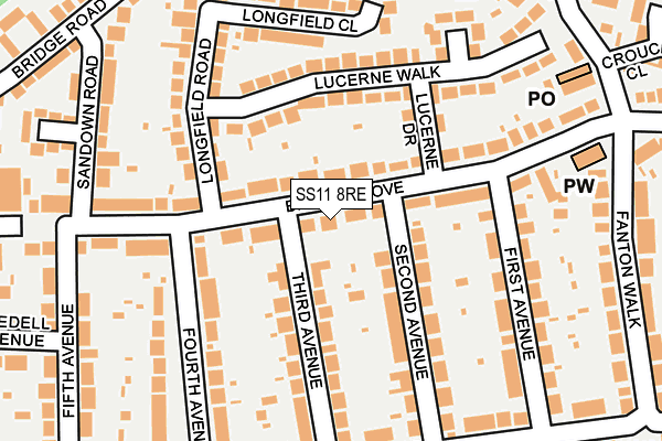 SS11 8RE map - OS OpenMap – Local (Ordnance Survey) SS11 8RE map - OS OpenMap – Local (Ordnance Survey)