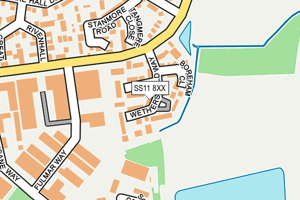 SS11 8XX map - OS OpenMap – Local (Ordnance Survey) SS11 8XX map - OS OpenMap – Local (Ordnance Survey)