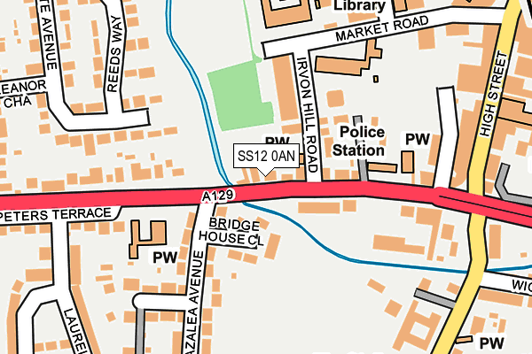 SS12 0AN map - OS OpenMap – Local (Ordnance Survey) SS12 0AN map - OS OpenMap – Local (Ordnance Survey)