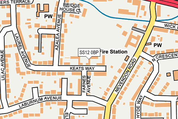 SS12 0BP map - OS OpenMap – Local (Ordnance Survey) SS12 0BP map - OS OpenMap – Local (Ordnance Survey)