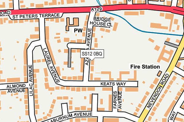 SS12 0BQ map - OS OpenMap – Local (Ordnance Survey) SS12 0BQ map - OS OpenMap – Local (Ordnance Survey)