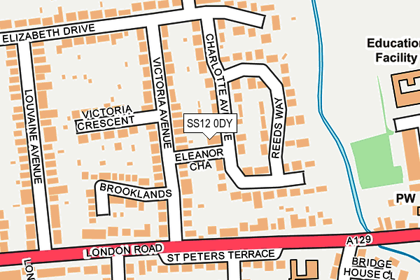 SS12 0DY map - OS OpenMap – Local (Ordnance Survey) SS12 0DY map - OS OpenMap – Local (Ordnance Survey)