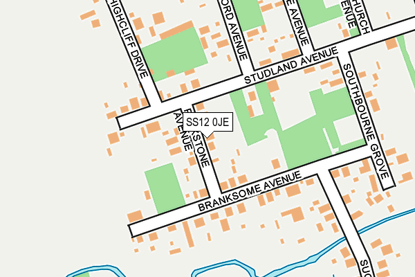 SS12 0JE map - OS OpenMap – Local (Ordnance Survey) SS12 0JE map - OS OpenMap – Local (Ordnance Survey)
