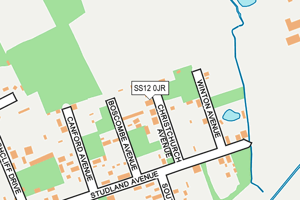 SS12 0JR map - OS OpenMap – Local (Ordnance Survey) SS12 0JR map - OS OpenMap – Local (Ordnance Survey)