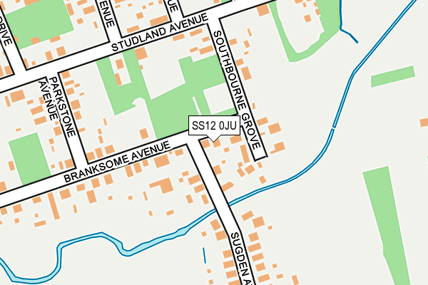SS12 0JU map - OS OpenMap – Local (Ordnance Survey) SS12 0JU map - OS OpenMap – Local (Ordnance Survey)