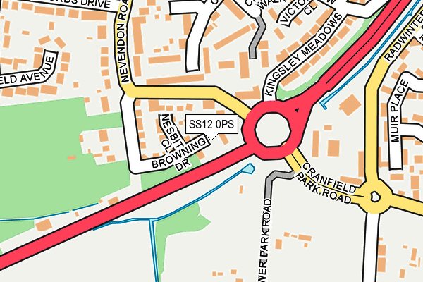 SS12 0PS map - OS OpenMap – Local (Ordnance Survey) SS12 0PS map - OS OpenMap – Local (Ordnance Survey)