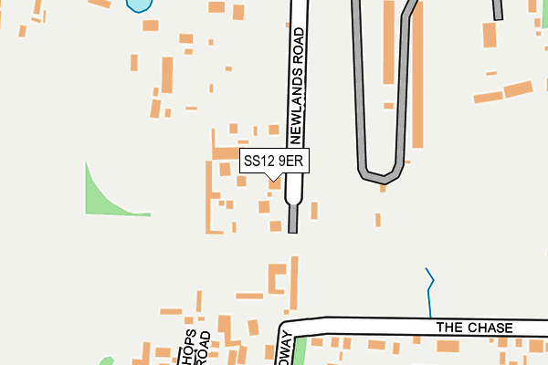SS12 9ER map - OS OpenMap – Local (Ordnance Survey) SS12 9ER map - OS OpenMap – Local (Ordnance Survey)