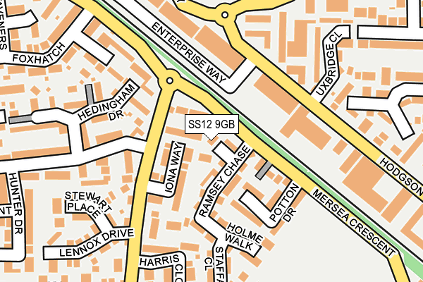 SS12 9GB map - OS OpenMap – Local (Ordnance Survey) SS12 9GB map - OS OpenMap – Local (Ordnance Survey)