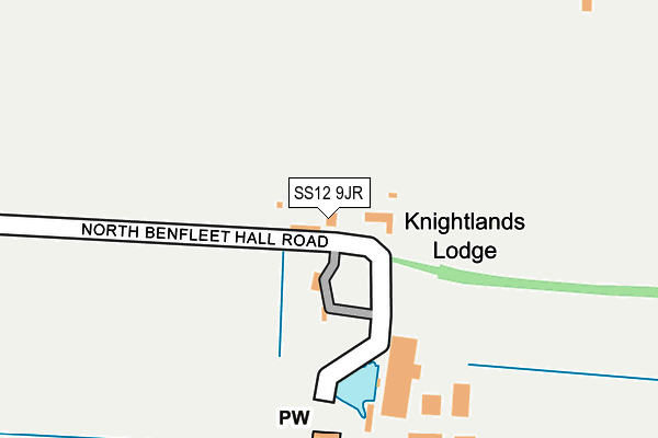 SS12 9JR map - OS OpenMap – Local (Ordnance Survey) SS12 9JR map - OS OpenMap – Local (Ordnance Survey)