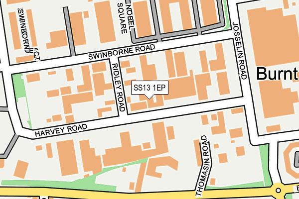 SS13 1EP map - OS OpenMap – Local (Ordnance Survey) SS13 1EP map - OS OpenMap – Local (Ordnance Survey)