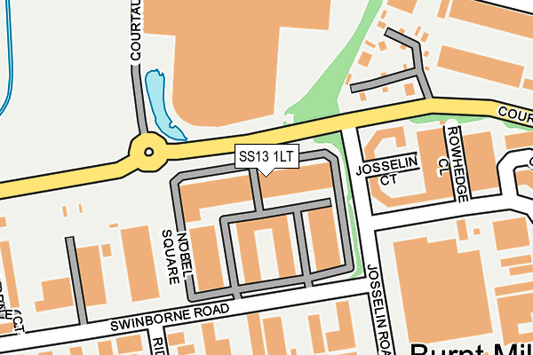 SS13 1LT map - OS OpenMap – Local (Ordnance Survey) SS13 1LT map - OS OpenMap – Local (Ordnance Survey)