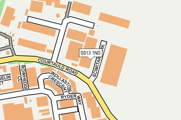 SS13 1ND map - OS OpenMap – Local (Ordnance Survey) SS13 1ND map - OS OpenMap – Local (Ordnance Survey)