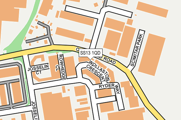 SS13 1QD map - OS OpenMap – Local (Ordnance Survey) SS13 1QD map - OS OpenMap – Local (Ordnance Survey)