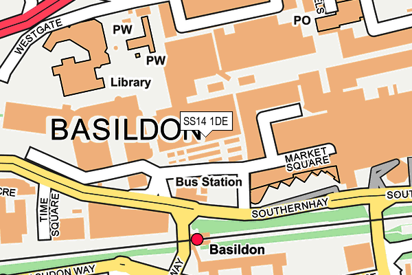 SS14 1DE map - OS OpenMap – Local (Ordnance Survey) SS14 1DE map - OS OpenMap – Local (Ordnance Survey)