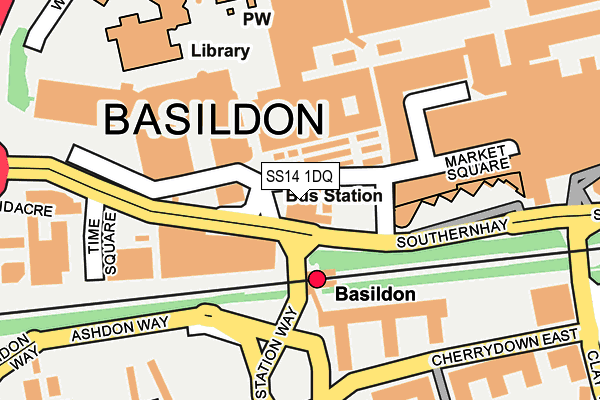SS14 1DQ map - OS OpenMap – Local (Ordnance Survey) SS14 1DQ map - OS OpenMap – Local (Ordnance Survey)