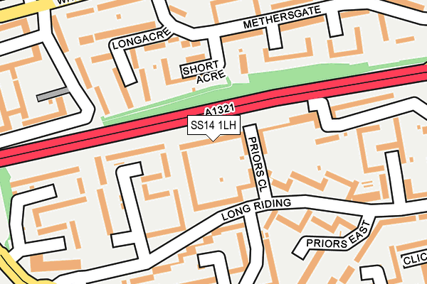 SS14 1LH map - OS OpenMap – Local (Ordnance Survey) SS14 1LH map - OS OpenMap – Local (Ordnance Survey)