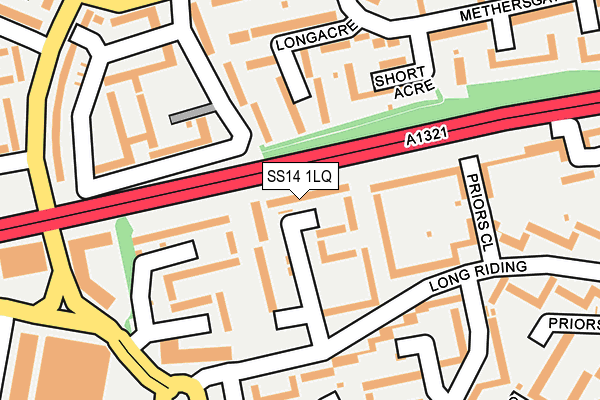 SS14 1LQ map - OS OpenMap – Local (Ordnance Survey) SS14 1LQ map - OS OpenMap – Local (Ordnance Survey)