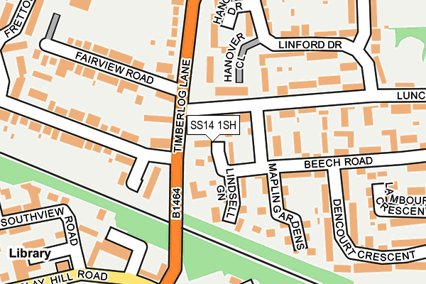 SS14 1SH map - OS OpenMap – Local (Ordnance Survey) SS14 1SH map - OS OpenMap – Local (Ordnance Survey)