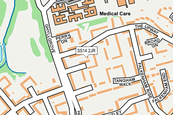 SS14 2JR map - OS OpenMap – Local (Ordnance Survey) SS14 2JR map - OS OpenMap – Local (Ordnance Survey)