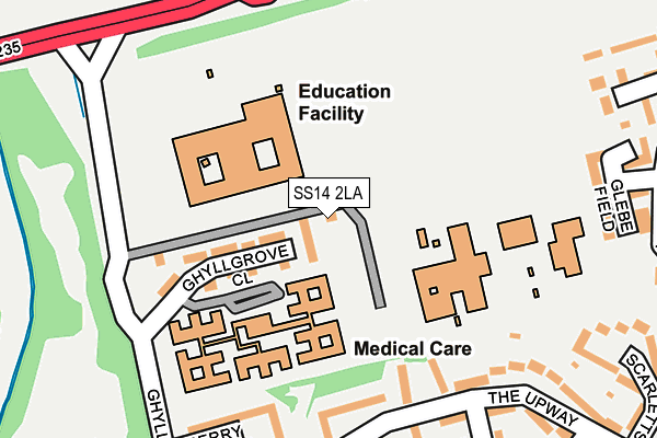 SS14 2LA map - OS OpenMap – Local (Ordnance Survey) SS14 2LA map - OS OpenMap – Local (Ordnance Survey)