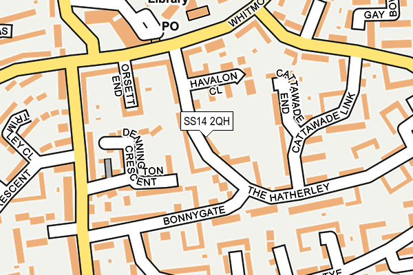 SS14 2QH map - OS OpenMap – Local (Ordnance Survey) SS14 2QH map - OS OpenMap – Local (Ordnance Survey)