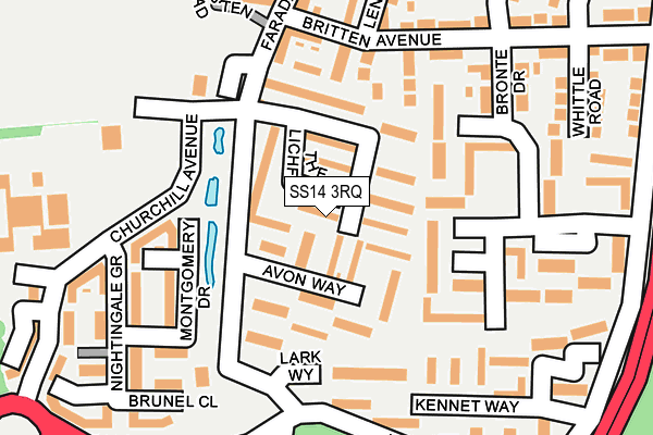 SS14 3RQ map - OS OpenMap – Local (Ordnance Survey) SS14 3RQ map - OS OpenMap – Local (Ordnance Survey)