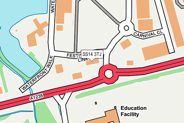 SS14 3TJ map - OS OpenMap – Local (Ordnance Survey) SS14 3TJ map - OS OpenMap – Local (Ordnance Survey)