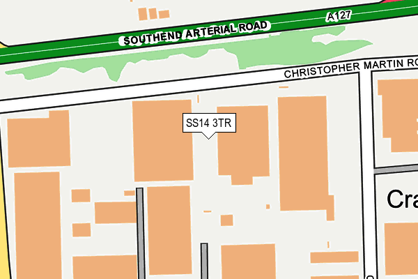 SS14 3TR map - OS OpenMap – Local (Ordnance Survey) SS14 3TR map - OS OpenMap – Local (Ordnance Survey)