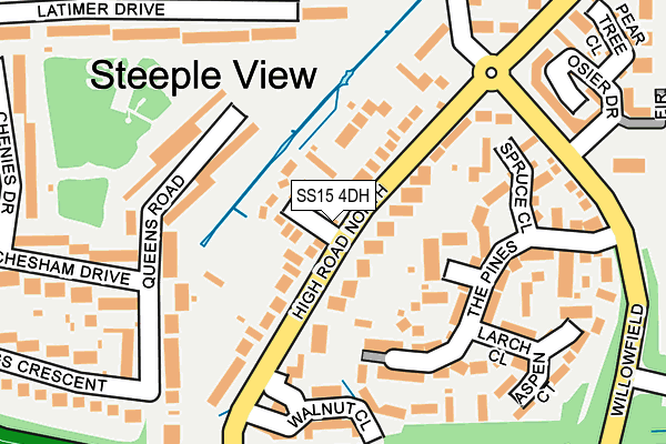 SS15 4DH map - OS OpenMap – Local (Ordnance Survey) SS15 4DH map - OS OpenMap – Local (Ordnance Survey)