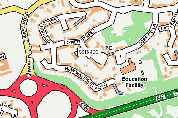 SS15 4DQ map - OS OpenMap – Local (Ordnance Survey) SS15 4DQ map - OS OpenMap – Local (Ordnance Survey)