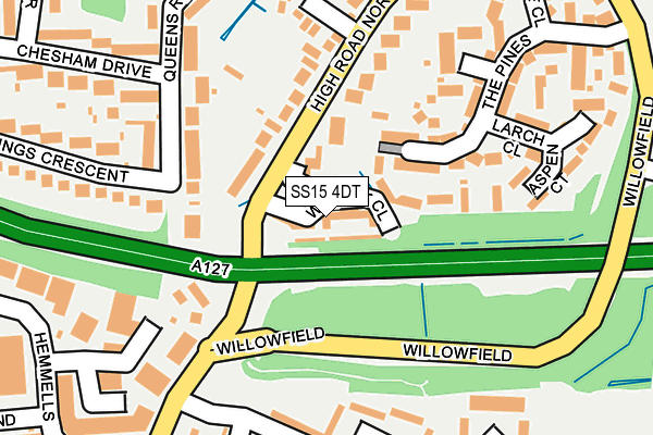 SS15 4DT map - OS OpenMap – Local (Ordnance Survey) SS15 4DT map - OS OpenMap – Local (Ordnance Survey)