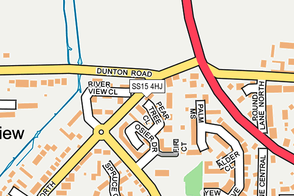 SS15 4HJ map - OS OpenMap – Local (Ordnance Survey) SS15 4HJ map - OS OpenMap – Local (Ordnance Survey)