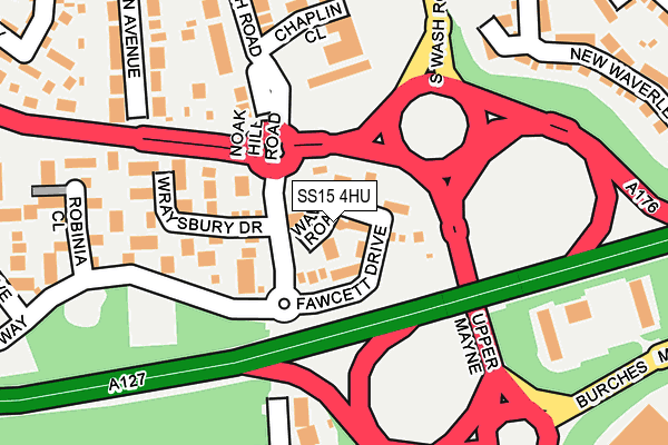 SS15 4HU map - OS OpenMap – Local (Ordnance Survey) SS15 4HU map - OS OpenMap – Local (Ordnance Survey)