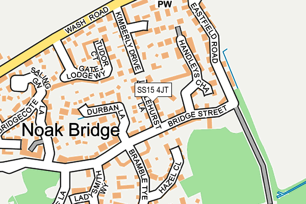 SS15 4JT map - OS OpenMap – Local (Ordnance Survey) SS15 4JT map - OS OpenMap – Local (Ordnance Survey)
