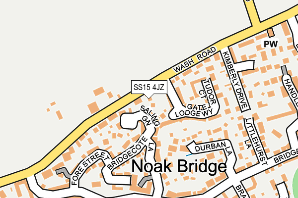 SS15 4JZ map - OS OpenMap – Local (Ordnance Survey) SS15 4JZ map - OS OpenMap – Local (Ordnance Survey)