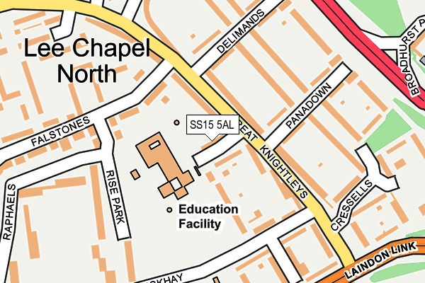 SS15 5AL map - OS OpenMap – Local (Ordnance Survey) SS15 5AL map - OS OpenMap – Local (Ordnance Survey)