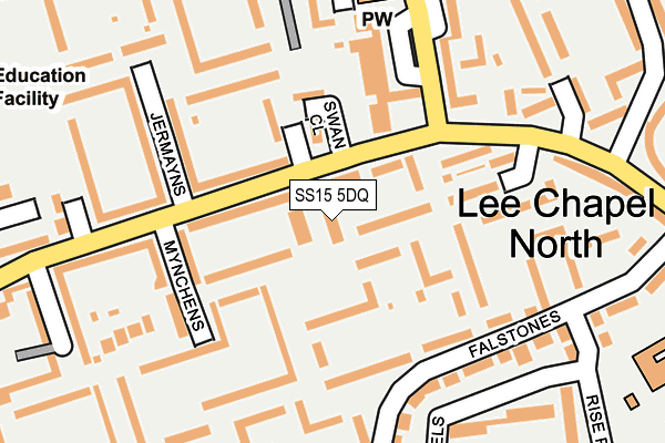 SS15 5DQ map - OS OpenMap – Local (Ordnance Survey) SS15 5DQ map - OS OpenMap – Local (Ordnance Survey)