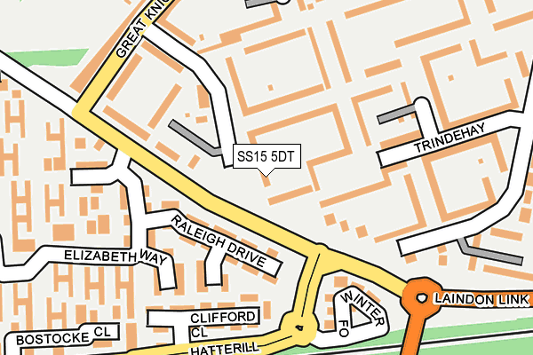 SS15 5DT map - OS OpenMap – Local (Ordnance Survey) SS15 5DT map - OS OpenMap – Local (Ordnance Survey)