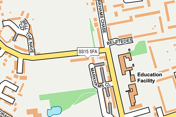 SS15 5FA map - OS OpenMap – Local (Ordnance Survey) SS15 5FA map - OS OpenMap – Local (Ordnance Survey)