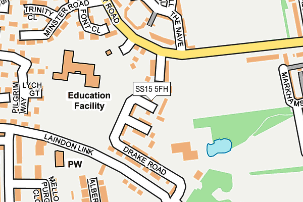 SS15 5FH map - OS OpenMap – Local (Ordnance Survey) SS15 5FH map - OS OpenMap – Local (Ordnance Survey)