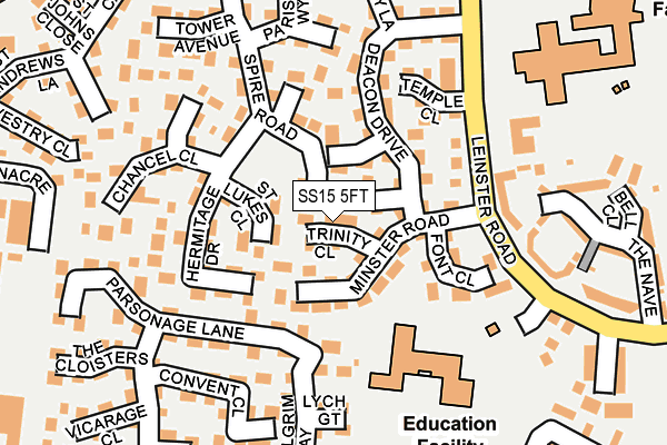 SS15 5FT map - OS OpenMap – Local (Ordnance Survey) SS15 5FT map - OS OpenMap – Local (Ordnance Survey)