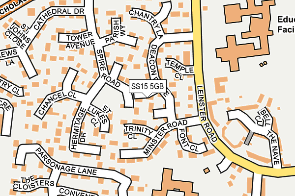 SS15 5GB map - OS OpenMap – Local (Ordnance Survey) SS15 5GB map - OS OpenMap – Local (Ordnance Survey)