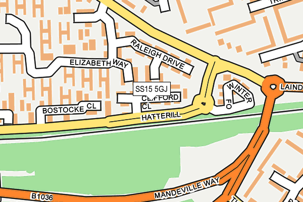 SS15 5GJ map - OS OpenMap – Local (Ordnance Survey) SS15 5GJ map - OS OpenMap – Local (Ordnance Survey)