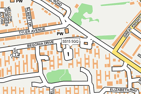 SS15 5GQ map - OS OpenMap – Local (Ordnance Survey) SS15 5GQ map - OS OpenMap – Local (Ordnance Survey)