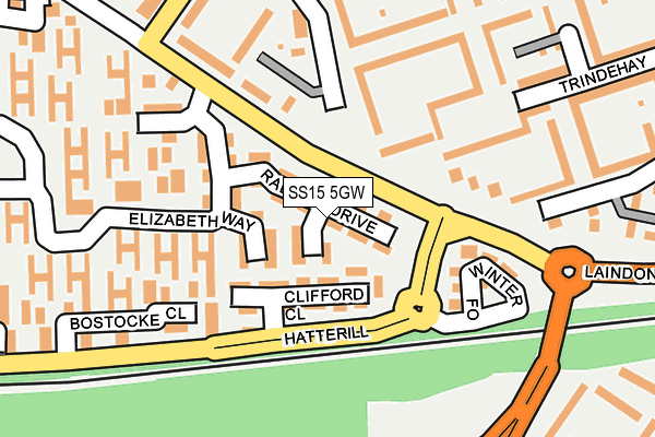 SS15 5GW map - OS OpenMap – Local (Ordnance Survey) SS15 5GW map - OS OpenMap – Local (Ordnance Survey)