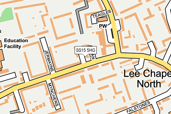 SS15 5HG map - OS OpenMap – Local (Ordnance Survey) SS15 5HG map - OS OpenMap – Local (Ordnance Survey)