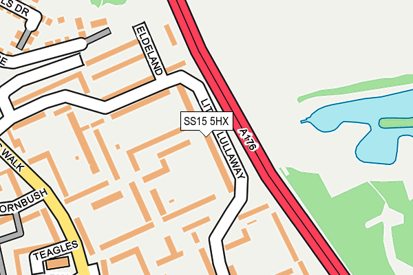 SS15 5HX map - OS OpenMap – Local (Ordnance Survey) SS15 5HX map - OS OpenMap – Local (Ordnance Survey)